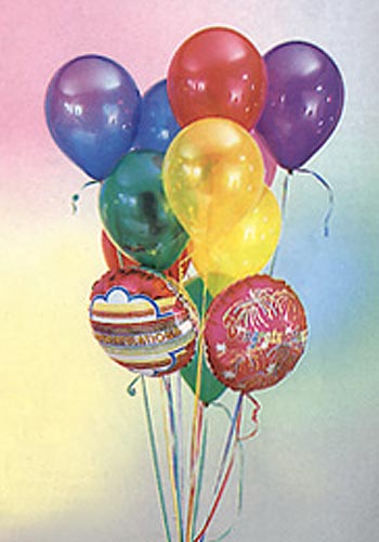  Antalya Melisa iek online iek siparii  19 adet karisik renkte uan balon buketi