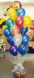  Antalya Melisa uluslararas iek gnderme  sepet ierisinde ikolata ve 21 adet balon