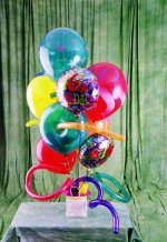  Antalya Melisa gvenli kaliteli hzl iek  karisik grntde renkli uan balon buketi