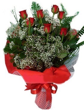 7 kırmızı gül buketi  Antalya Melisa çiçek servisi , çiçekçi adresleri 